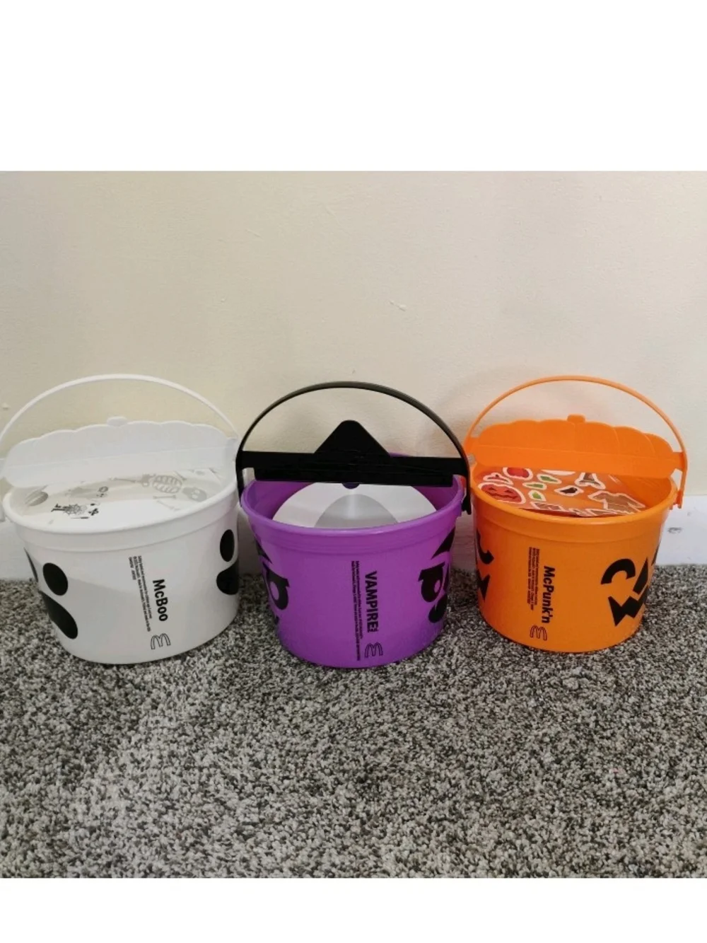 McDonald's Halloween Treat Buckets